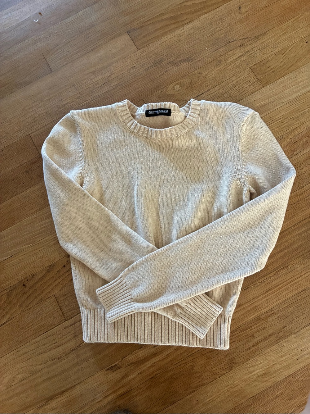 American Apparel Cream Crewneck Sweater